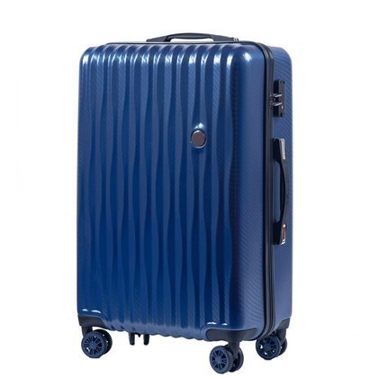 Średnia walizka KEMER WINGS PC5223 M Niebieska