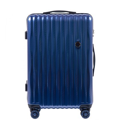 Średnia walizka KEMER WINGS PC5223 M Niebieska