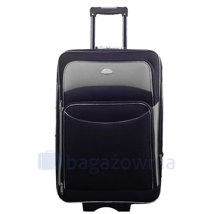 Średnia walizka PELLUCCI RGL 101 M Czarny / Szary