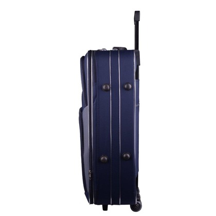 Średnia walizka PELLUCCI RGL 102 M Granatowo Szara