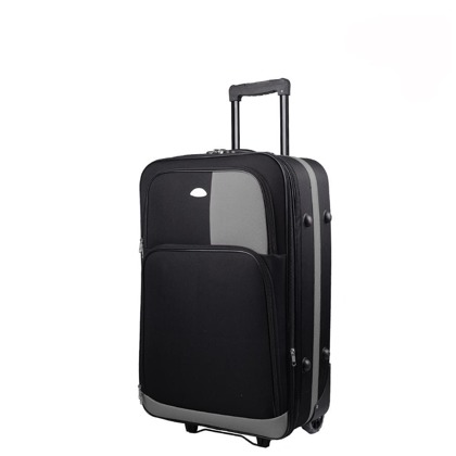 Średnia walizka PELLUCCI RGL 652 M Czarny / Szary