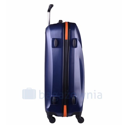 Średnia walizka PELLUCCI RGL 750 M Granatowo Pomarańczowa