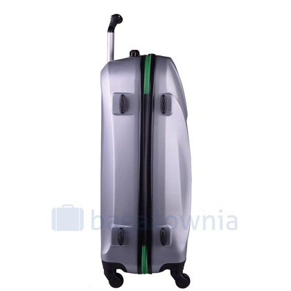 Średnia walizka PELLUCCI RGL 750 M Srebrno Zielona