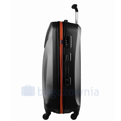 Średnia walizka PELLUCCI RGL 750 M Szaro Pomarańczowa