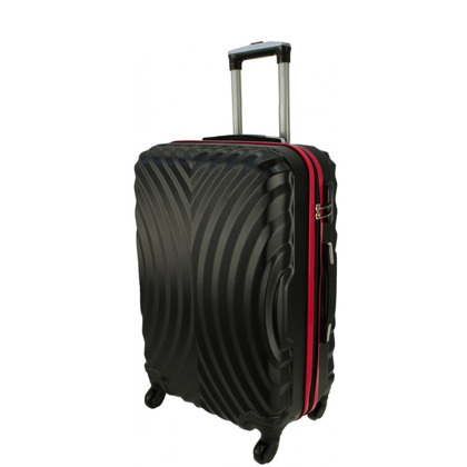 Średnia walizka PELLUCCI RGL 760 M Czarno Czerwona