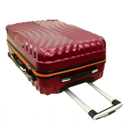 Średnia walizka PELLUCCI RGL 760 M Czarno Czerwona