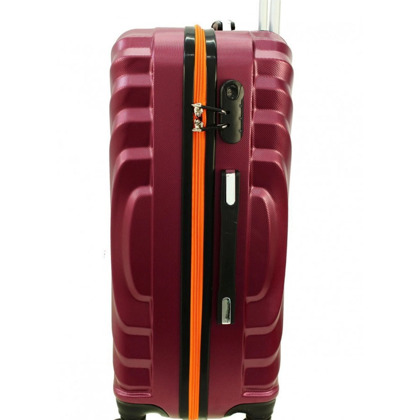 Średnia walizka PELLUCCI RGL 760 M Szaro Pomarańczowa