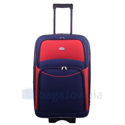 Średnia walizka PELLUCCI RGL 773 M Granatowo Czerwona