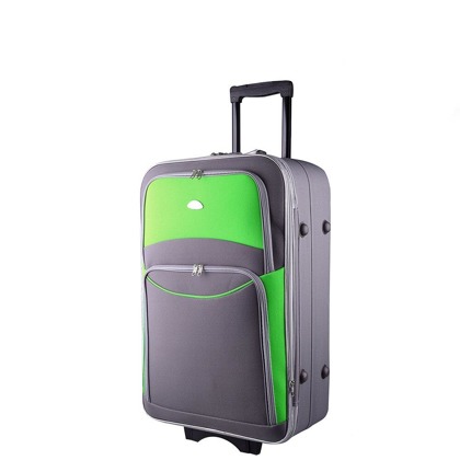 Średnia walizka PELLUCCI RGL 773 M Szaro Zielona