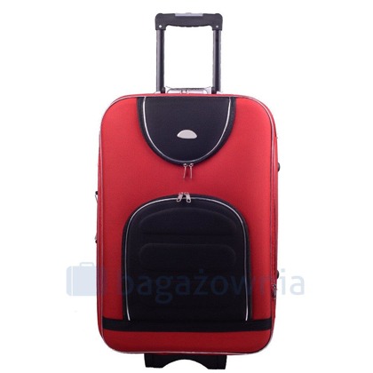 Średnia walizka PELLUCCI RGL 801 M Czerwono Czarna