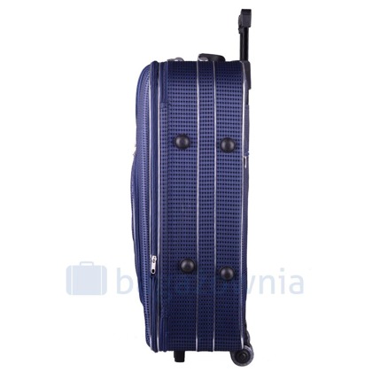 Średnia walizka PELLUCCI RGL 801 M Granatowa Kratka