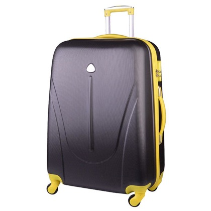 Średnia walizka PELLUCCI RGL 883 M Szaro Żółta