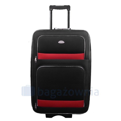Średnia walizka PELLUCCI RGL 901 M Czarny / Czerwony