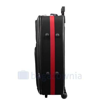 Średnia walizka PELLUCCI RGL 901 M Czarny / Czerwony
