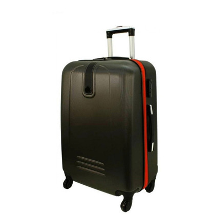 Średnia walizka PELLUCCI RGL 910 M Szaro Pomarańczowa