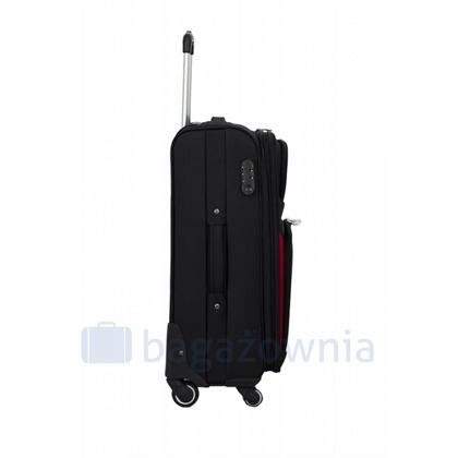 Średnia walizka PELLUCCI RGL S-010 M Czarno szara