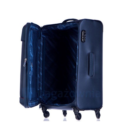 Średnia walizka PUCCINI AMSTERDAM EM50580B 7 Granatowa