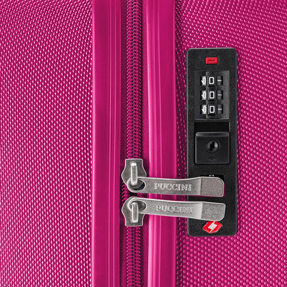 Średnia walizka PUCCINI BALI ABS021B 3A Różowy