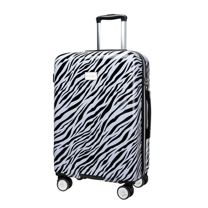 Średnia walizka PUCCINI BEVERLY HILLS ABS015B 10 Zebra