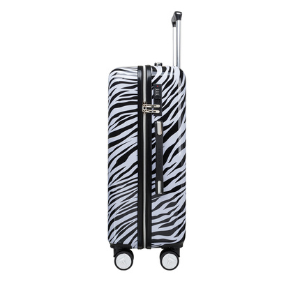 Średnia walizka PUCCINI BEVERLY HILLS ABS015B 10 Zebra