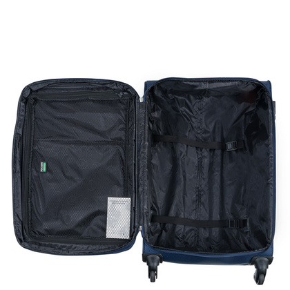 Średnia walizka PUCCINI CAMERINO 2.0 EM50507B 7A Granatowa