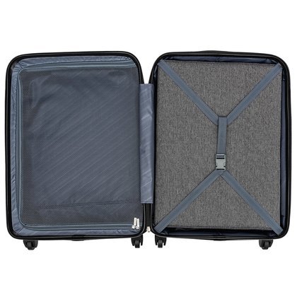 Średnia walizka PUCCINI CORFU ABS016B 7C Jasnoniebieska