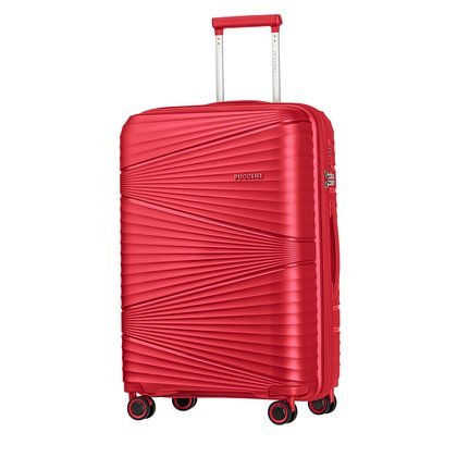 Średnia walizka PUCCINI VICTORIA PP019B 3 Czerwona