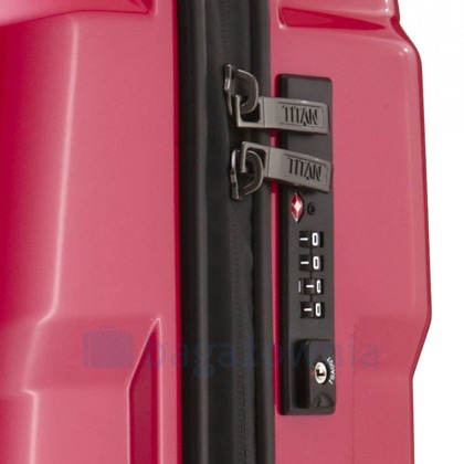 Średnia walizka TITAN X2 Flash 825407-28 Różowa