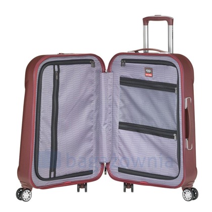 Średnia walizka TRAVELITE ELBE TWO 71748-70 Bordowa
