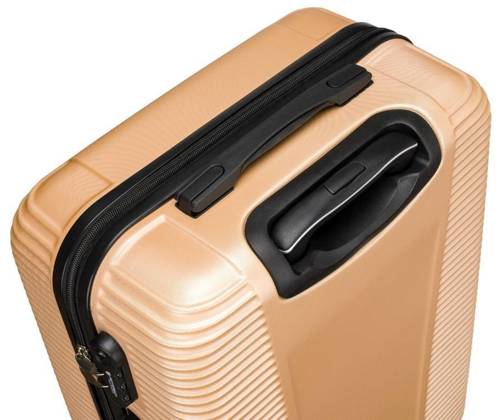 Średnia walizka podróżna z tworzywa ABS+ — Peterson