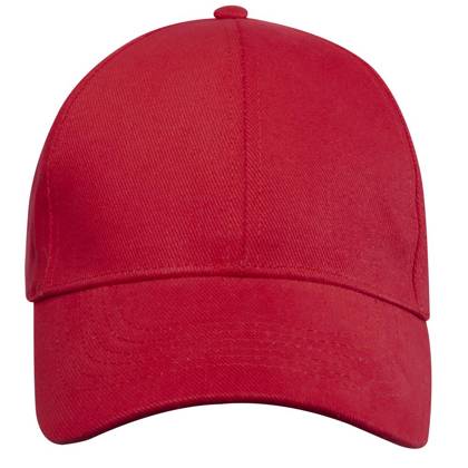 Trona 6 panelowa czapka GRS z recyklingu 37518210 Czerwony