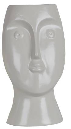Wazon porcelanowa beżowa twarz